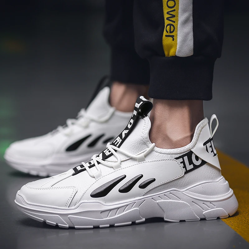 Мужские кроссовки Bjakin красно белые нескользящие спортивные дышащие из