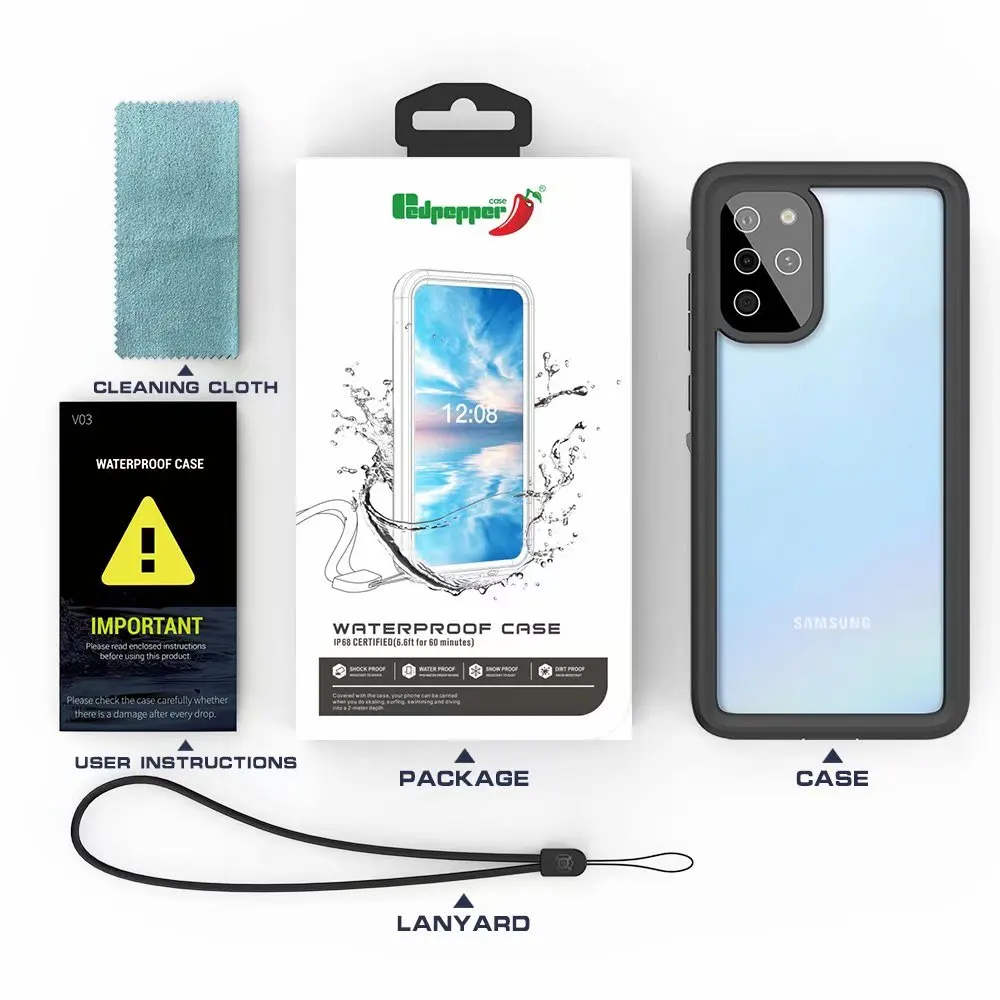 Redpepper для Samsung galaxy S10/S10 Plus + Водонепроницаемый IP68 чехол подводного плавания