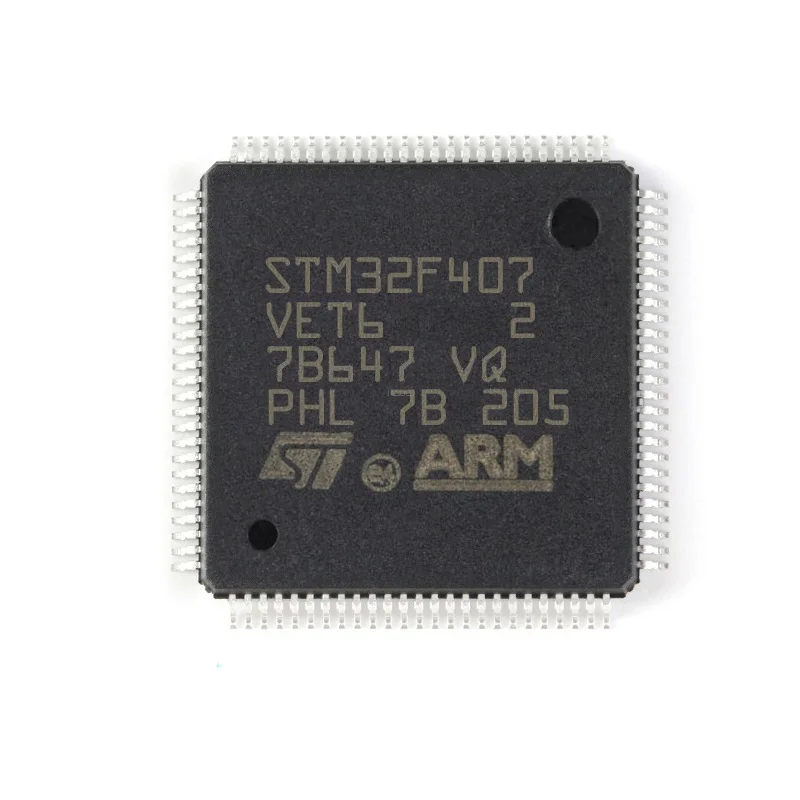 Микроконтроллер STM32F407VET6 LQFP100 32-bit микроконтроллер ARM новый оригинальный чип 32F407VET6