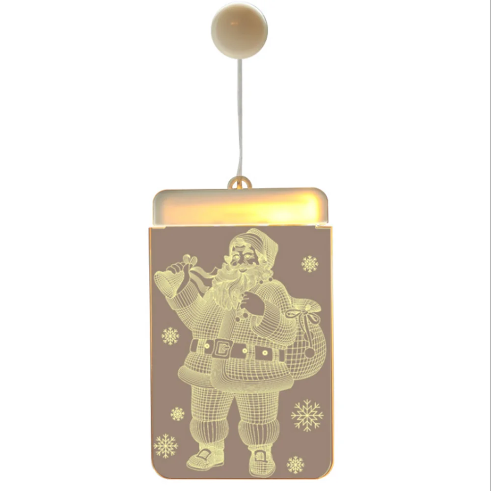 Праздничный светильник рождественские светодиодные гирлянды s акрил теплый