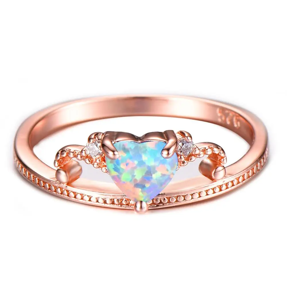 Модное женское кольцо с опалом винтажное изысканное на безделушке|Кольца| |