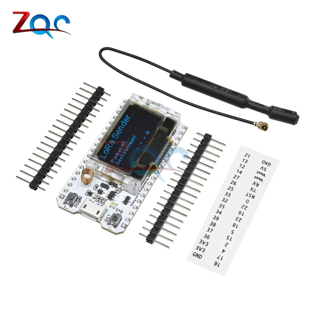 868 МГц 915 SX1276 ESP32 LoRa 0 96 дюйма синий OLED дисплей Bluetooth WiFi комплект модуль IOT макетная