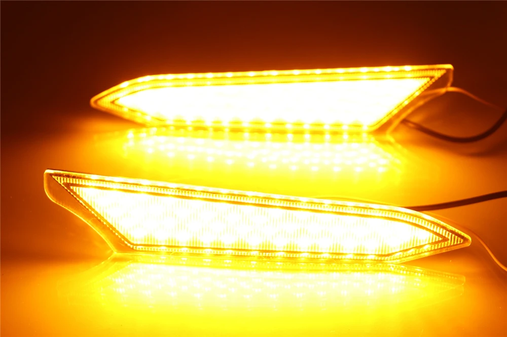2 шт. LED для Toyota Rush 2018 2019 DRL дневные ходовые огни с желтым поворотным сигналом