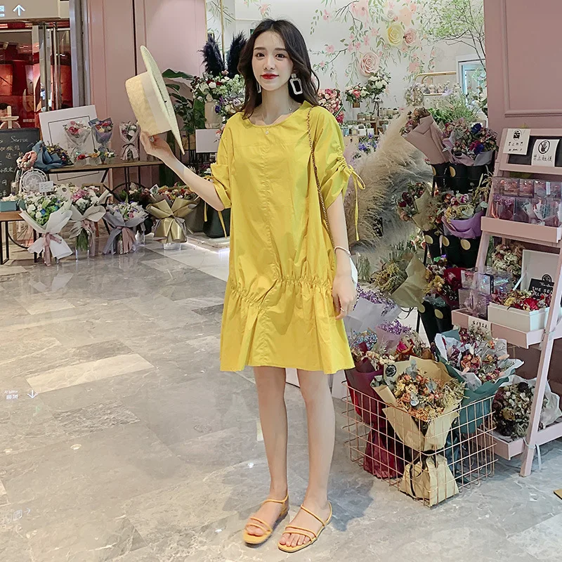 

New fashion casual summer solid dresses for women