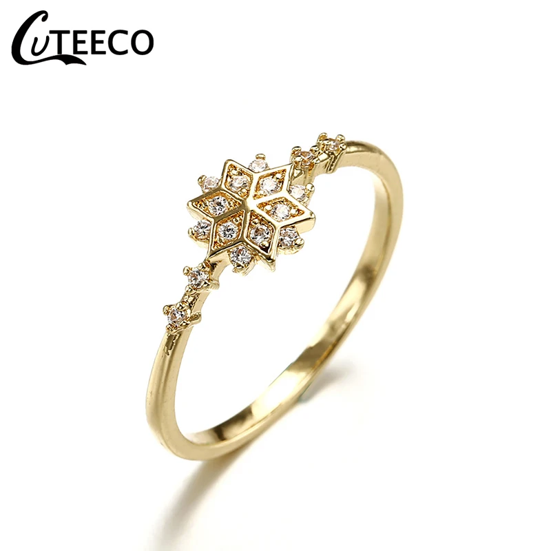 CUTEECO европейские модные обручальные кольца для женщин дизайн циркониевое кольцо Свадебные украшения подарок Прямая поставка - Цвет основного камня: BA0085