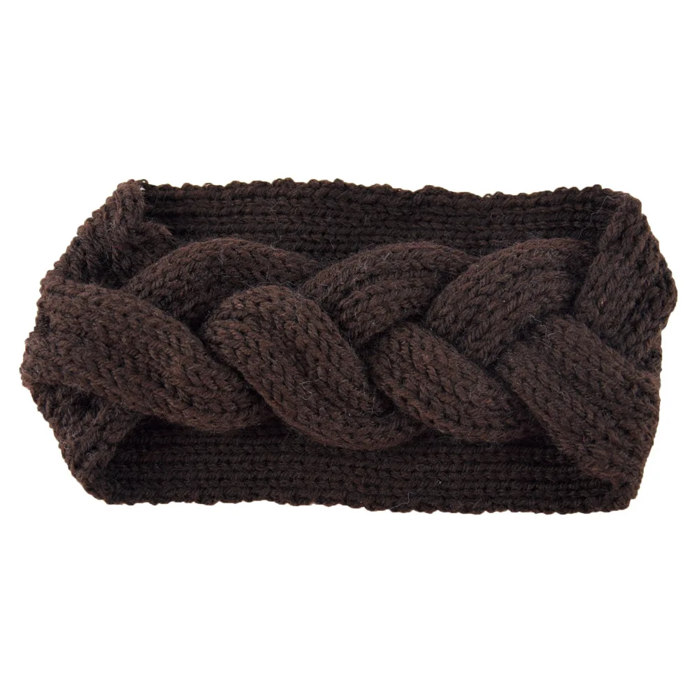 9 hair band Boho вязаная головная повязка для женщин девочек тюрбан повязки Крест крючком Лук украшения для волос твердый стрейч заколка-Твистер громоздкий вязаный головной убор аксессуары для волос для леди дропшиппинг подар - Цвет: 9 hair band