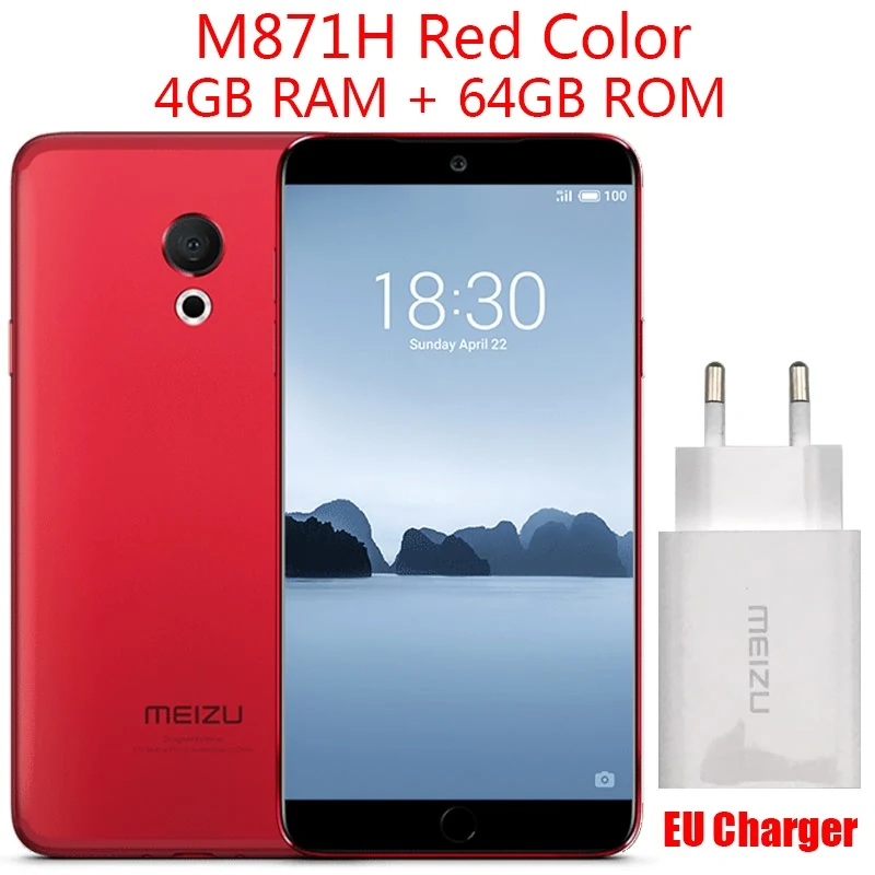 Meizu 15 Lite M15, 4 Гб ОЗУ, 32 Гб ПЗУ, Восьмиядерный процессор Snapdragon 626, 5,46 дюймов, 1920x1080 P, 20 МП, определение отпечатка пальца, быстрое зарядное устройство для мобильного телефона - Цвет: M871H Red 4G 64G