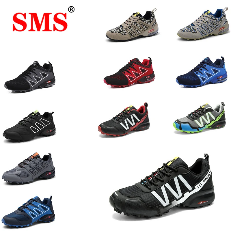 SMS-zapatillas de deporte transpirables para hombre, zapatos masculinos ligeros e informales, de malla, para senderismo y escalada, 2020