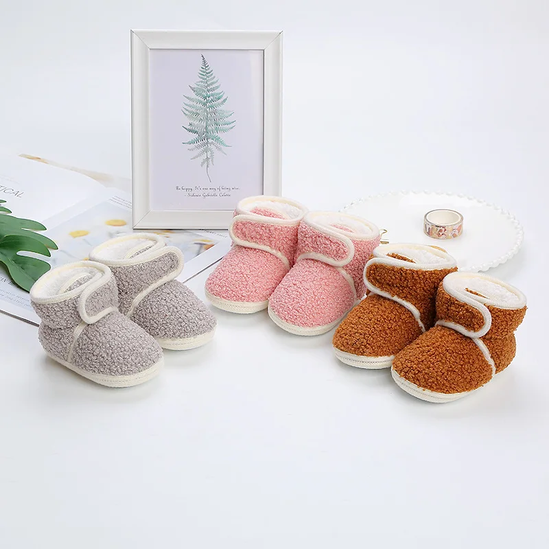 

High-Top Non-Slip And Velvet Baby Shoes Soft Bottom Toddler Shoes