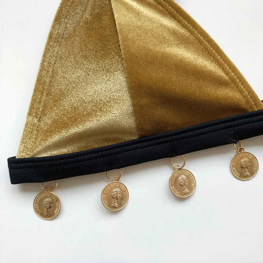 Женский Одноцветный купальник с высокой талией бикини пляжный костюм Цельный