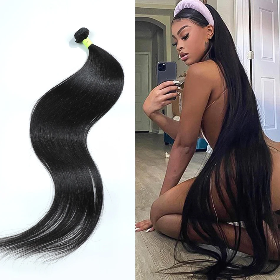 

30 36 40 дюймов прямые натуральные кудрявые Пучки Волос Бразильский Волосы Remy из натуральных Цвет 3 4 5 шт для черный Для женщин удлинитель