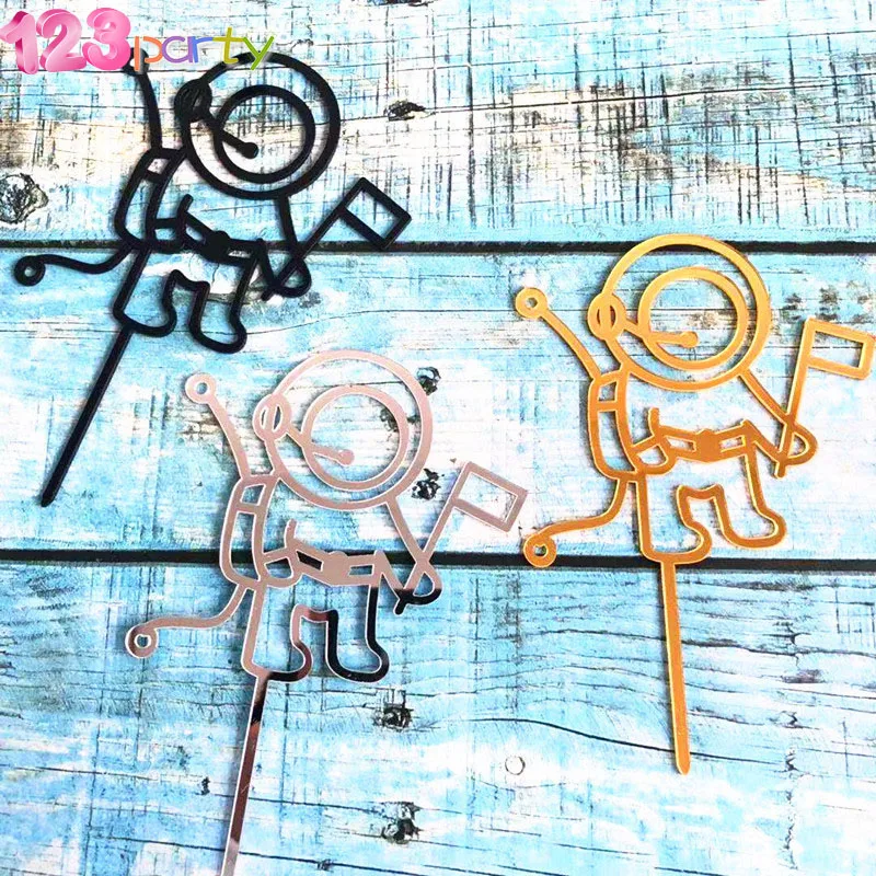 1 шт. астронавт мечта Топпер для торта С Днем Рождения кекс верхние флаги