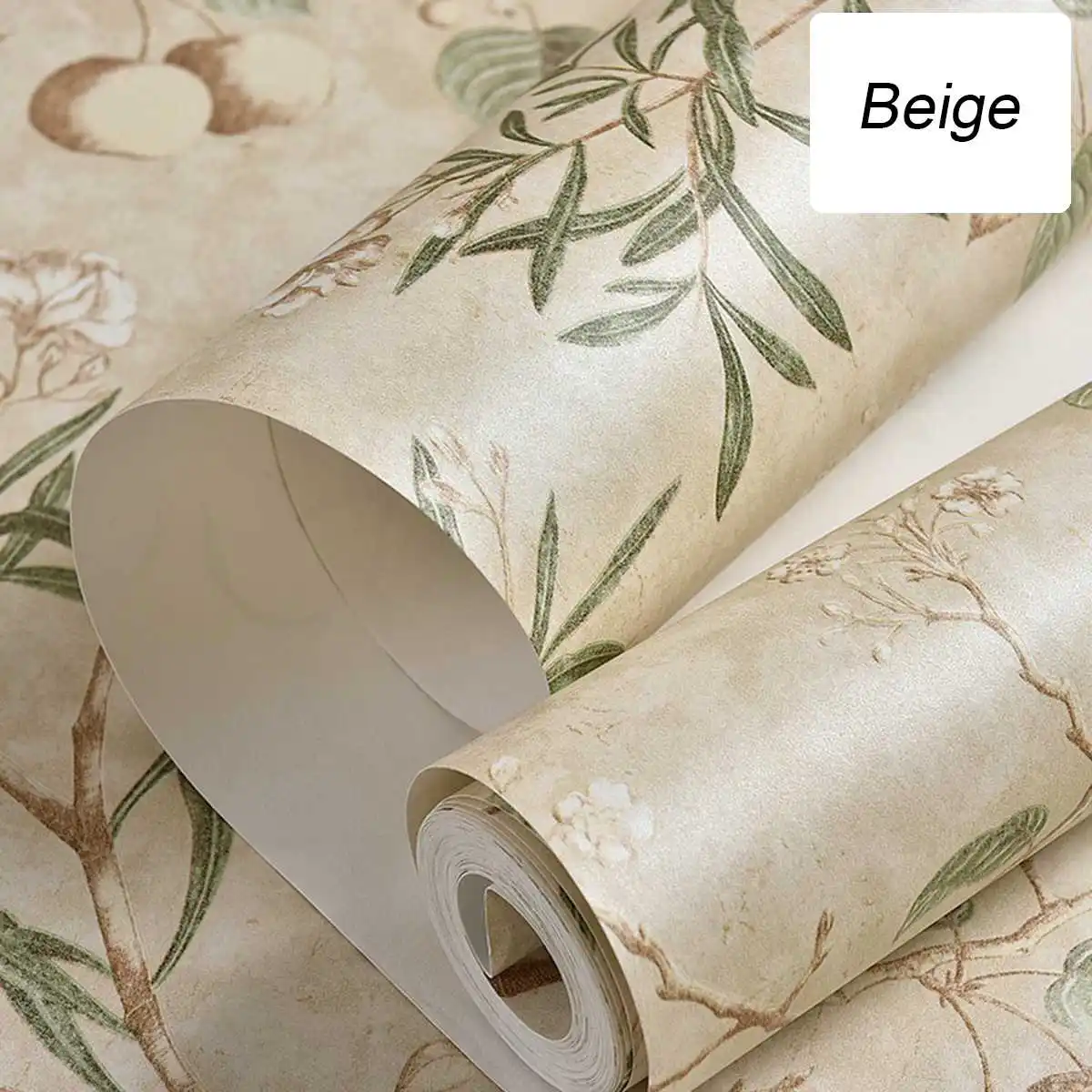 

Pastoral 3D Tree Branches Flower Birds Wallpaper for Wall Bedroom Living Room Retro Elegant Home Decor Non-woven Wall Paper Roll