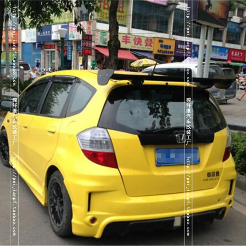 

For FIT GE8 2008-2013 high quality Carbon Fiber rear boot Wing Spoiler Rear Roof Spoiler Wing Trunk Lip Boot Cover