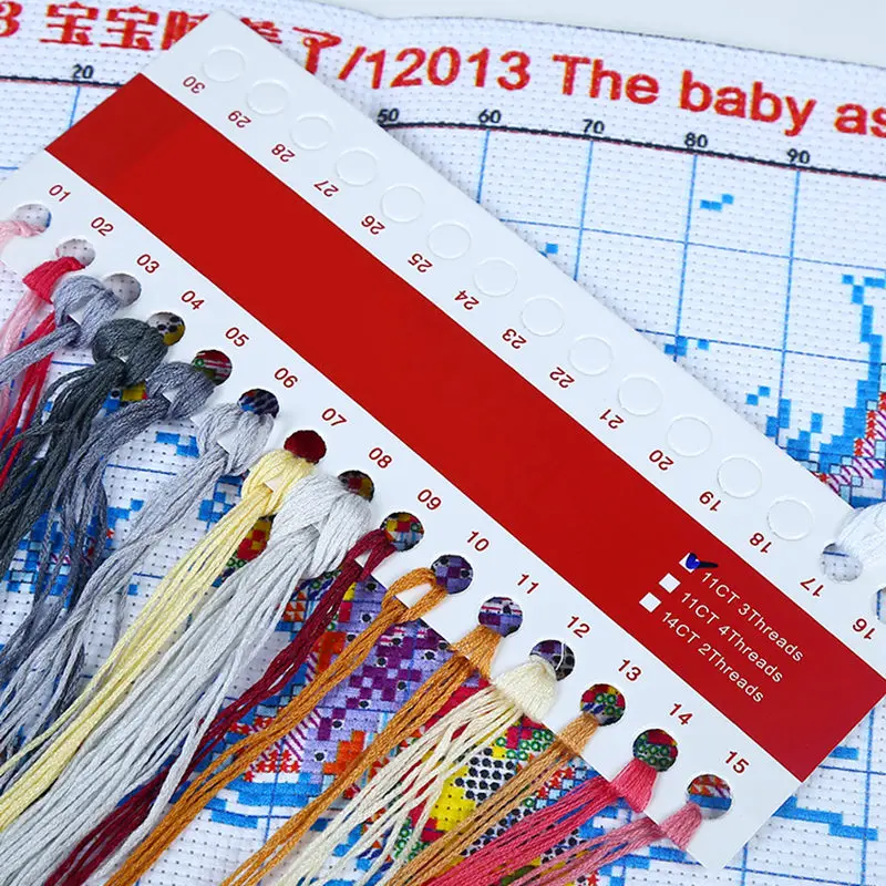 Вышивка крестиком Take Cear My Angle Baby DMC вышивка блестящие Китайские узоры 11CT для