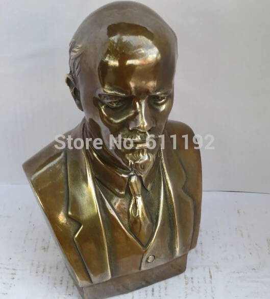 Античная Медная художественная Коллекционная Изысканная скульптура Ленина