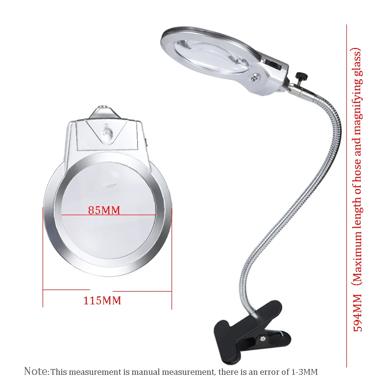 4X 6X светодиодный освещенный увеличитель микроскоп увеличительное Стекло