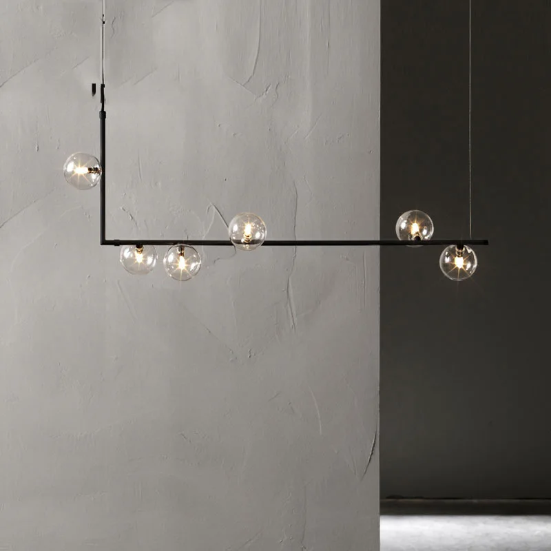 Скандинавская люстра из кованого железа постмодерн позолоченная бронзовая