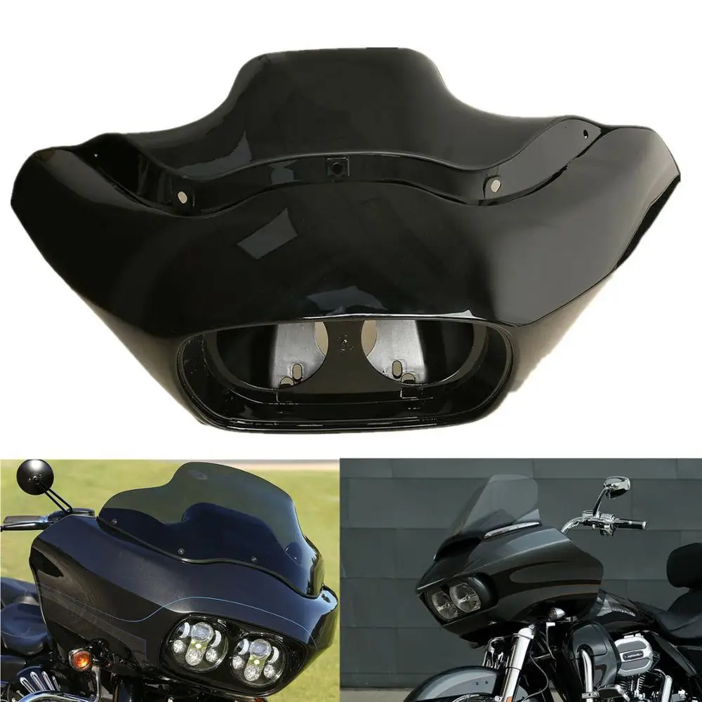 

Внутренняя и внешняя обтекатель фары мотоцикла ABS для Harley Touring FLTR Road Glide 1998-2013 2012 2011 Неокрашенный/черный