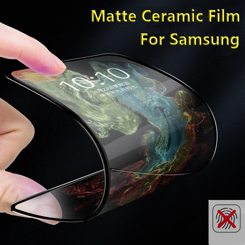 

For Samsung M51 M01 M02 M31S S10lite Note20 5G F62 F12 F02S M62 M12 Full Glue Matte Ceramic Soft Frosted Screen Protector Film