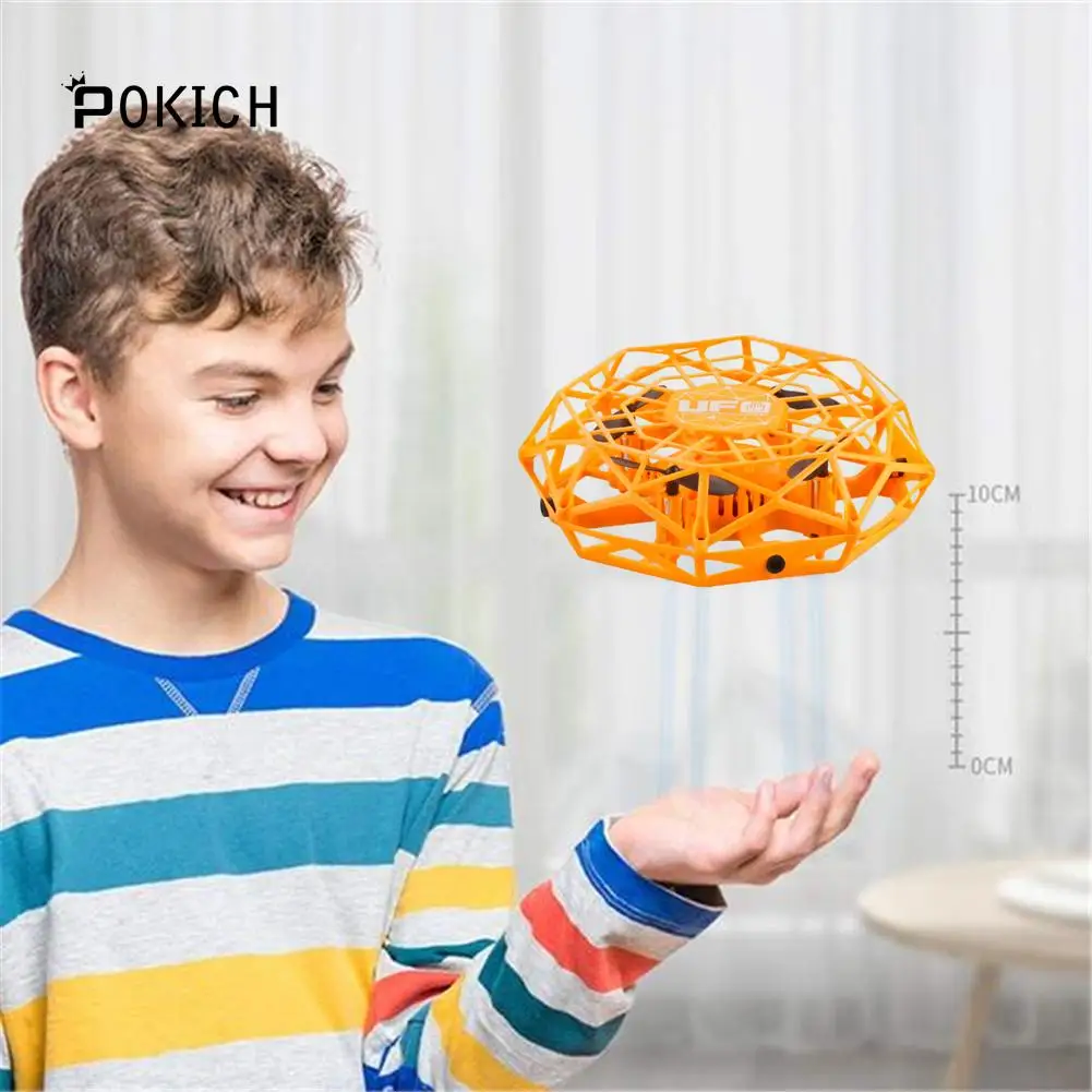 Мини индукционный вертолет UFO RC Дрон вращающийся на 360 ° умный для детей игрушки