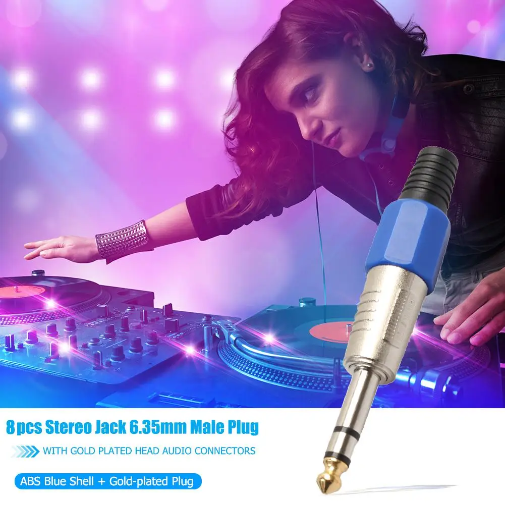 6 5 мм штекер на 3 гнездо Штекер Аудио гарнитура Микрофон гитара адаптер для записи