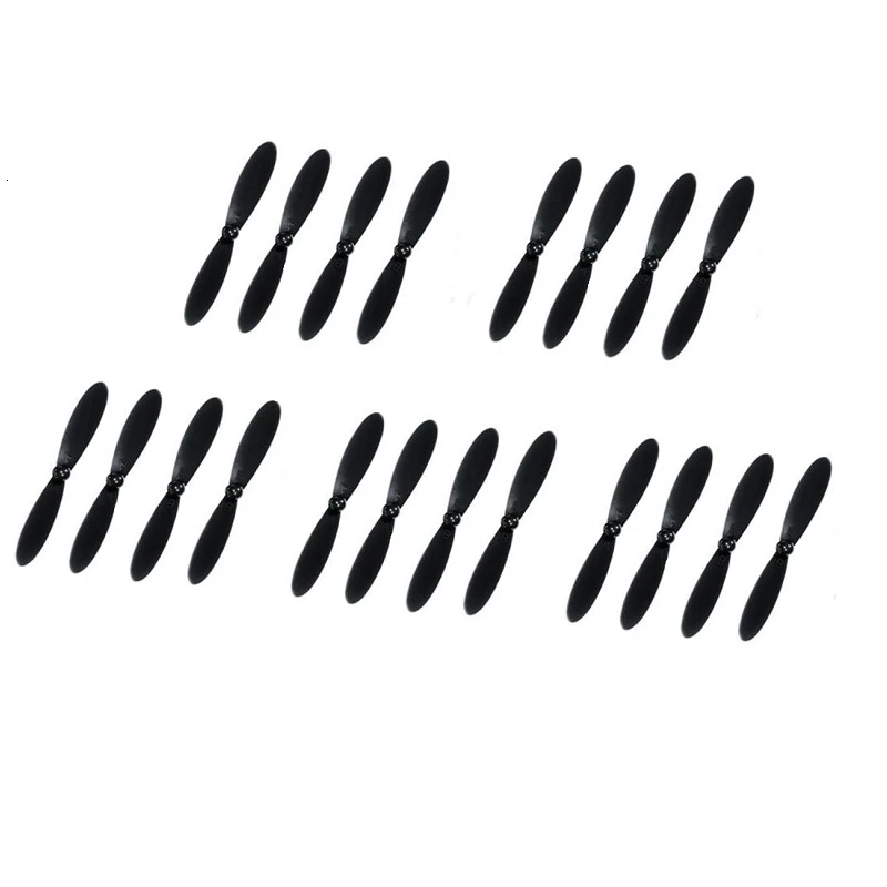 20 шт. Пропеллер для Hubsan X4 H107P H107C + H107D + PLUS Запчасти для радиоуправляемого вертолета H107D +-02 оригинальные лезвия