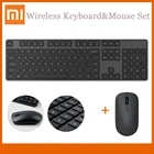 Беспроводная клавиатура и мышь Xiaomi, 2,4 ГГц, Портативная мультимедийная клавиатура, мышь, ноутбук для офиса и дома, 104 клавиши