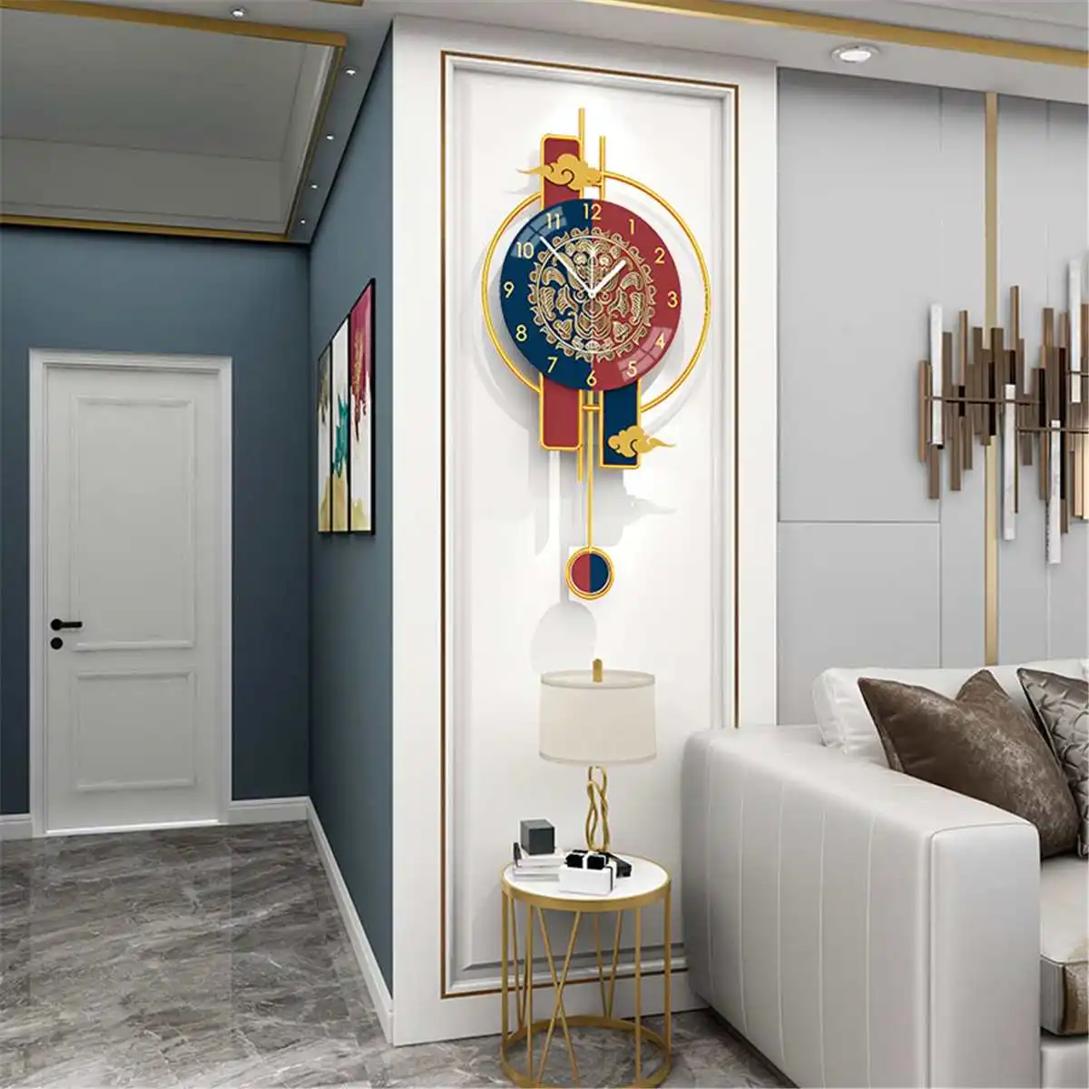 

12 Types Nordic Large Wall Clock Pendulum Quartz Silent Decorative Wall Watch Home Decor Horloge Art Poster Retro Wall Clocks