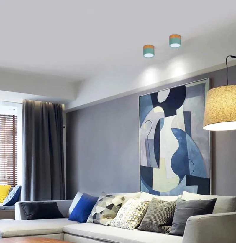 Светодиодная лампа ультратонкая в скандинавском стиле для дома гостиной