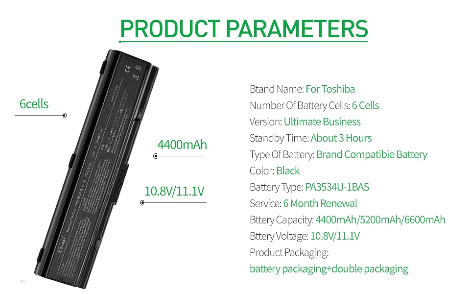 4400mAh лаптоп с Батарея для Toshiba Satellite PA3534 L455D L500 L500D L505 L505D L550 L550D L555 L555D M200 Pro A200 A210 A300