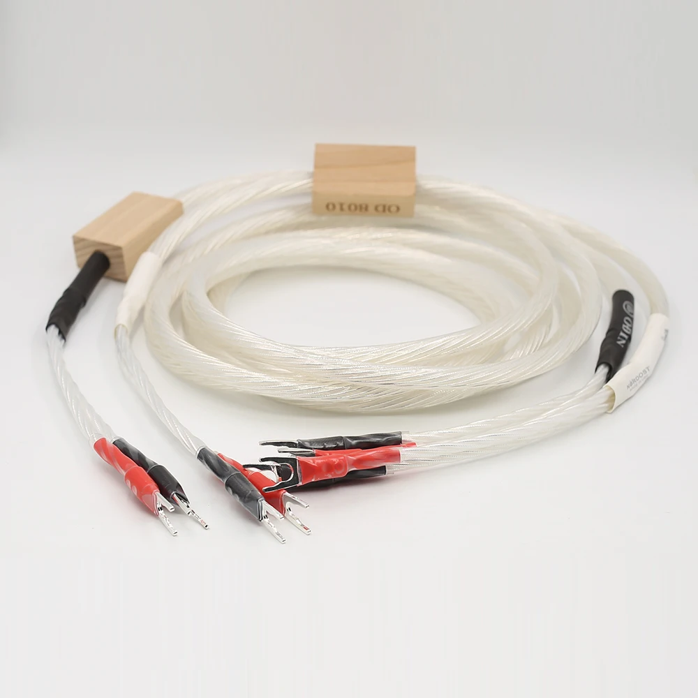 Кабель для динамиков Hi Fi с посеребренным покрытием кабель колонок аудиокабель