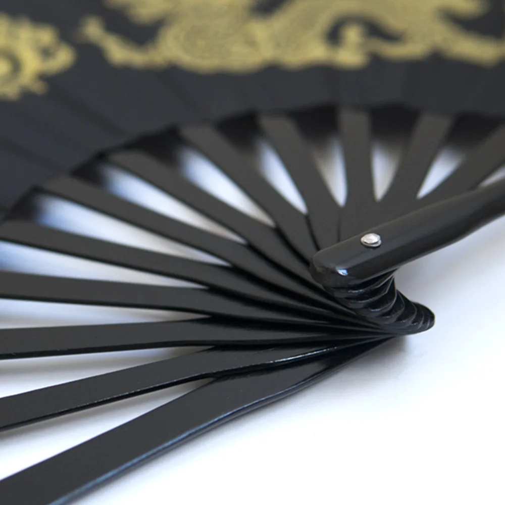 Бамбуковый веер для Тайцзи «Дракон и феникс»