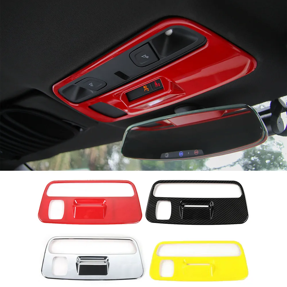 

ABS Front Reading Light Lamp Panel Cover Decorative Trim Fit for Chevrolet Camaro 2017-2021 Interior Car Accessories
