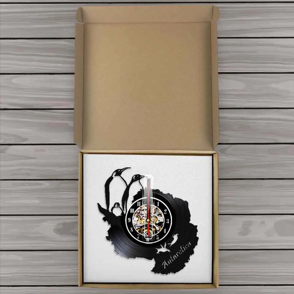 Настенные часы с изображением пингвинов виниловая запись настенные животных