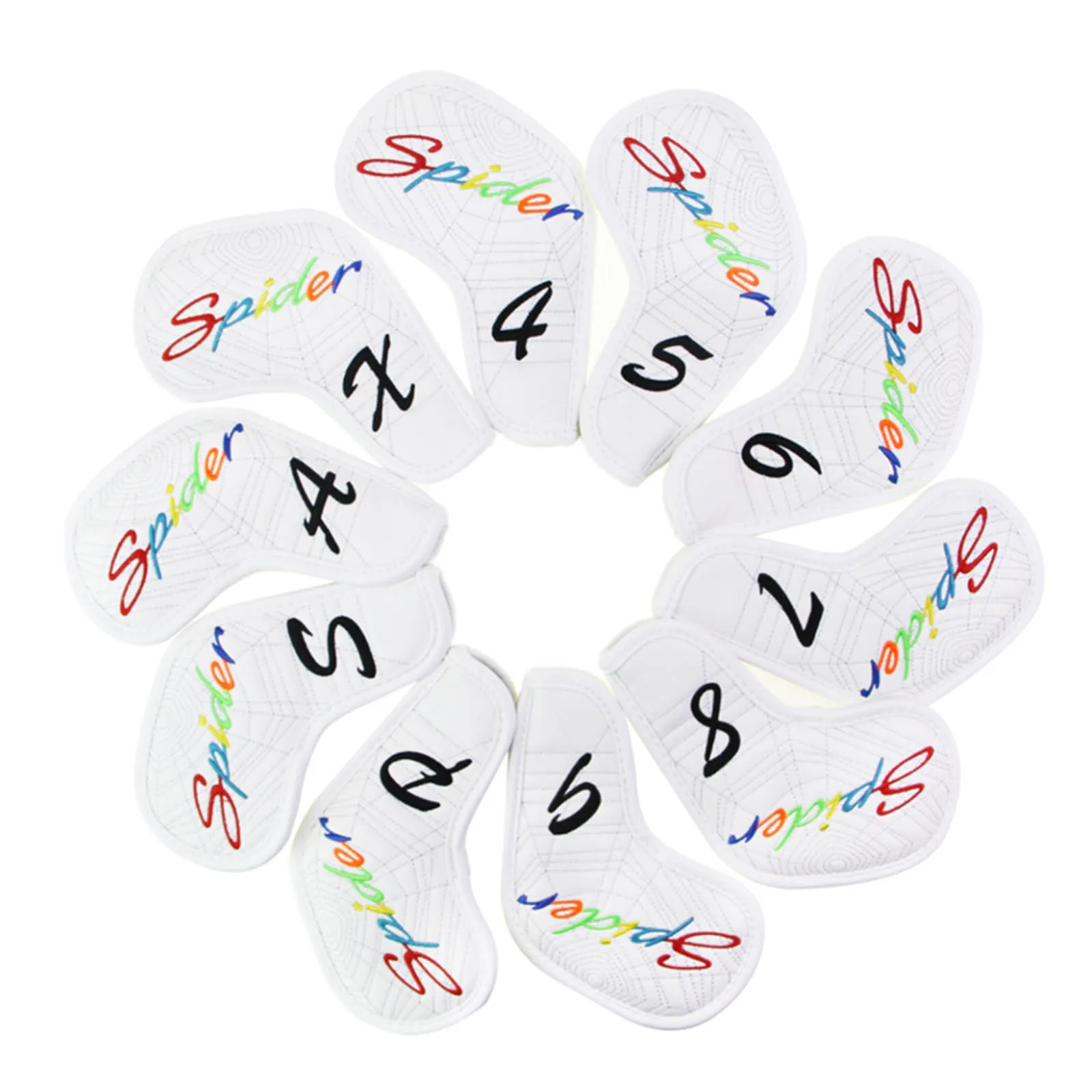 

Waterproof Golf Iron Covers 10pcs Golf Iron Head Covers Embroidery Protect Cover With Number Marks For Golf Iron Club