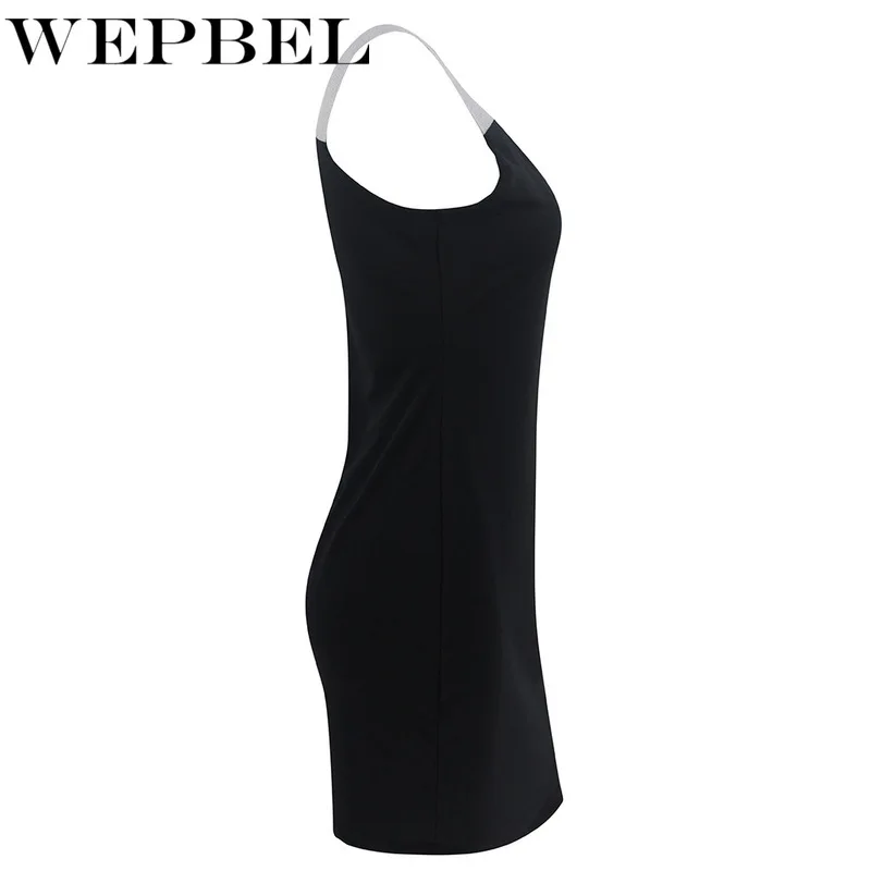 

Mandylandy Women Summer Elegant Sequins Dress Casual Lady Sleeveless Halter Sexy Pencil Dress Party Dress Evening Dress