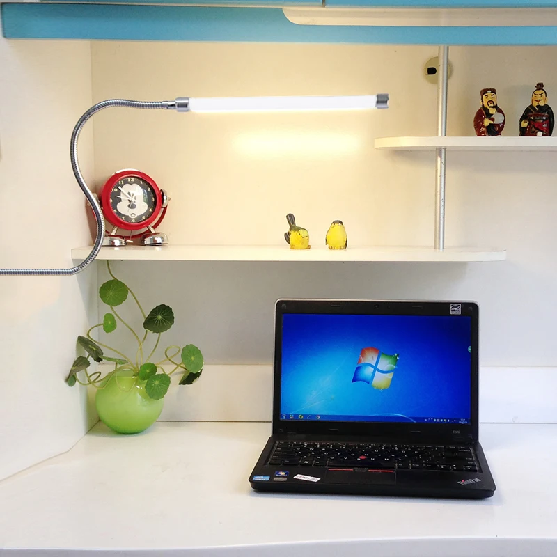 Светодиодный светильник для чтения с USB пристегивающийся рядом кроватью