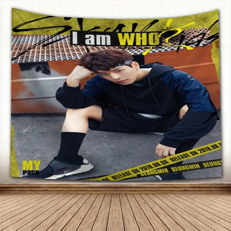 Настенный подвесной гобелен Stray Kids KPOP на заказ простыни домашние декоративные