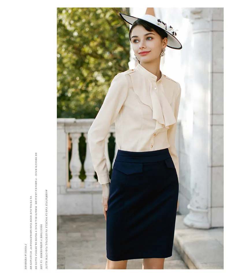 Женский офисный костюм из двух предметов элегантная Роскошная блузка-миди с