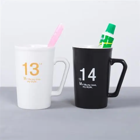 Креативная керамическая пара зубных щеток кружка для чистки мытья рта