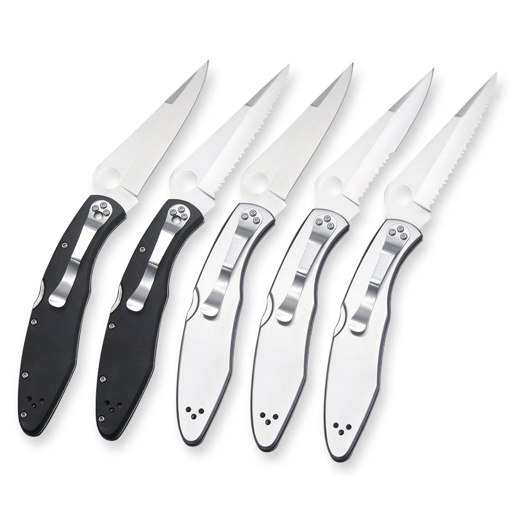 C07 Portable Folding Knife Multi-function Self-defense 8Cr13Mov Blade Steel/G10 Handle Outdoor Camping EDC Tools | Дом и сад
