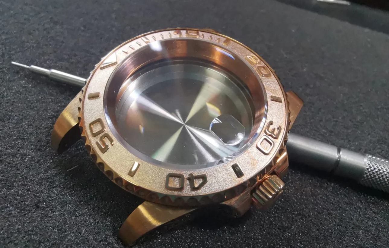 

Tin Bronze Water Ghost Modified Hand Watch Case/suitable for Japanese NH35A Movement