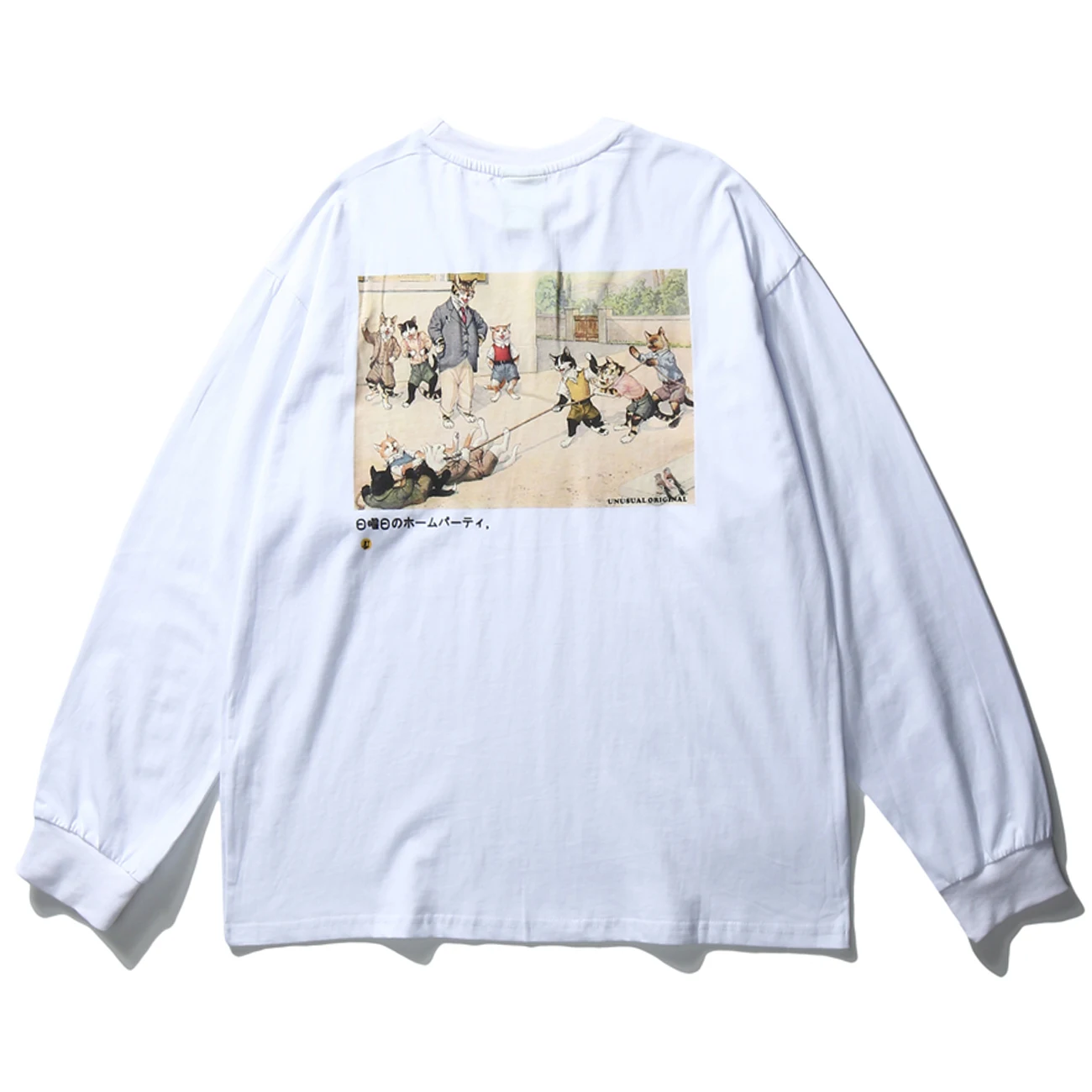 Aelfric Eden японская футболка с рисунком кота из мультфильма война Мужская Уличная в