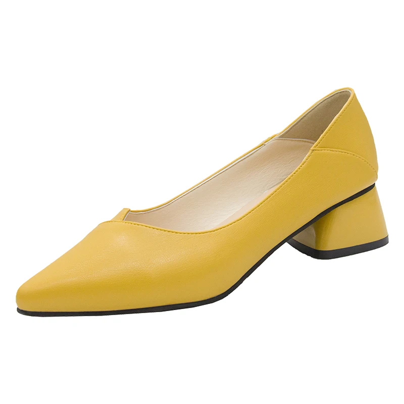 Маленькие кожаные туфли в британском стиле Осенние тонкие на квадратном каблуке