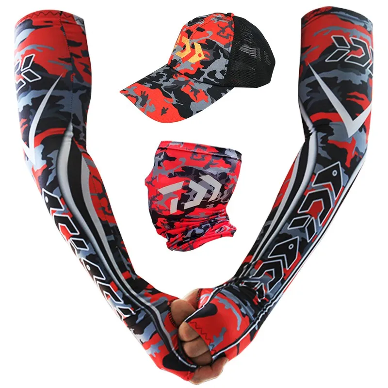 Рыболовный рукав + головной платок DAIWA Солнцезащитная маска для лица шапка