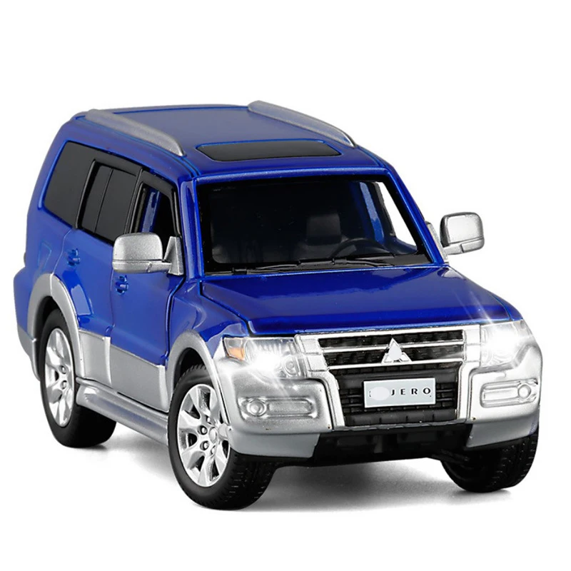 

"Aolly моделирование 1/32 Pajero V97 внедорожник игрушечный автомобиль модель литье металла звук светильник тянуть обратно рулевого шок внедорожны...