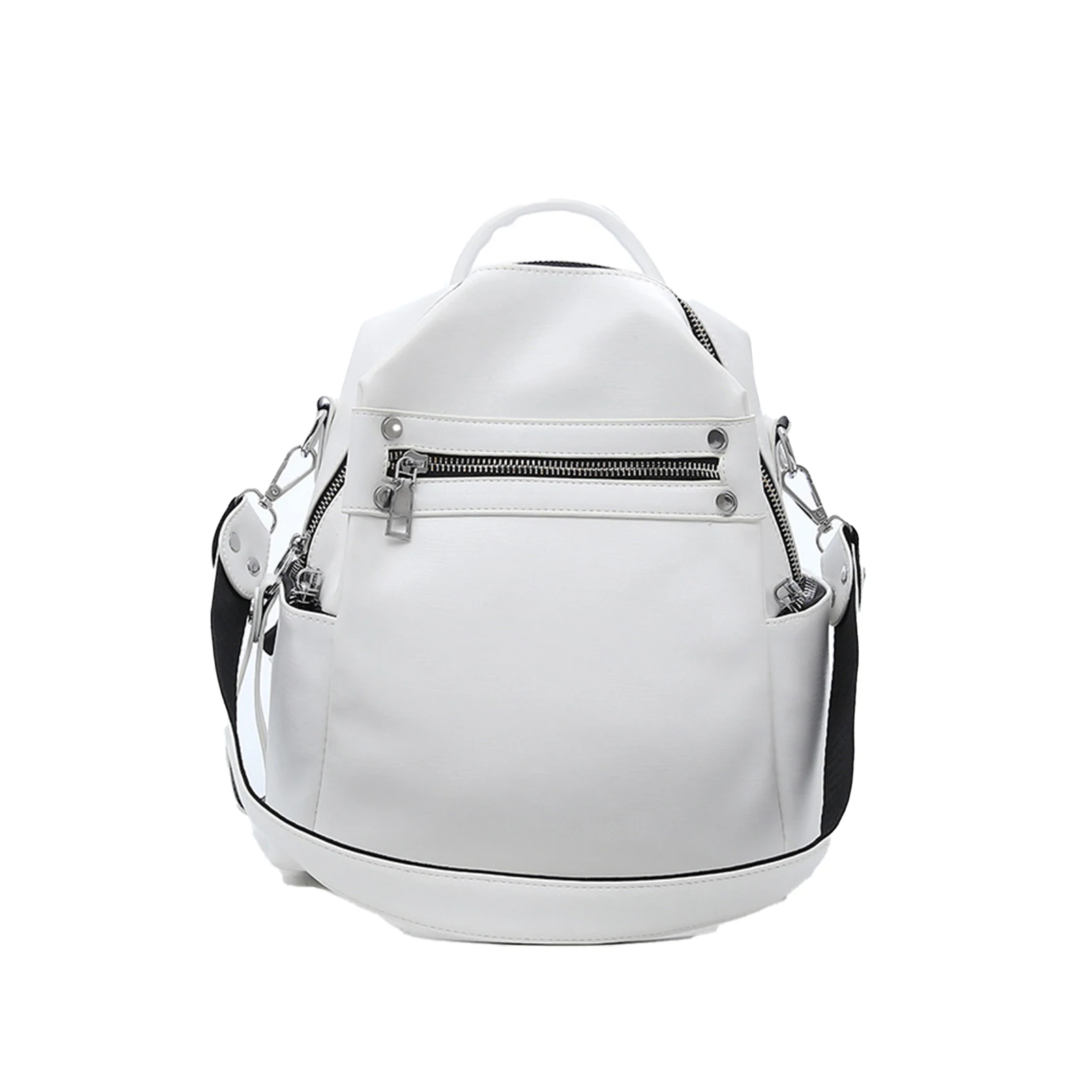 

Large Capacity Fashion Waterproof Solid Lightweight School Portable Travel PU Leather Multi Purpose Anti Theft Women Backpack