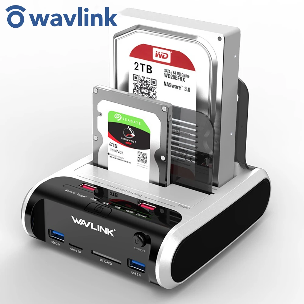 Wavlink жесткого диска SATA HDD 2 5 &quot3 5&quot внешний жесткий диск USB 3 0 док станция Гбит/с в