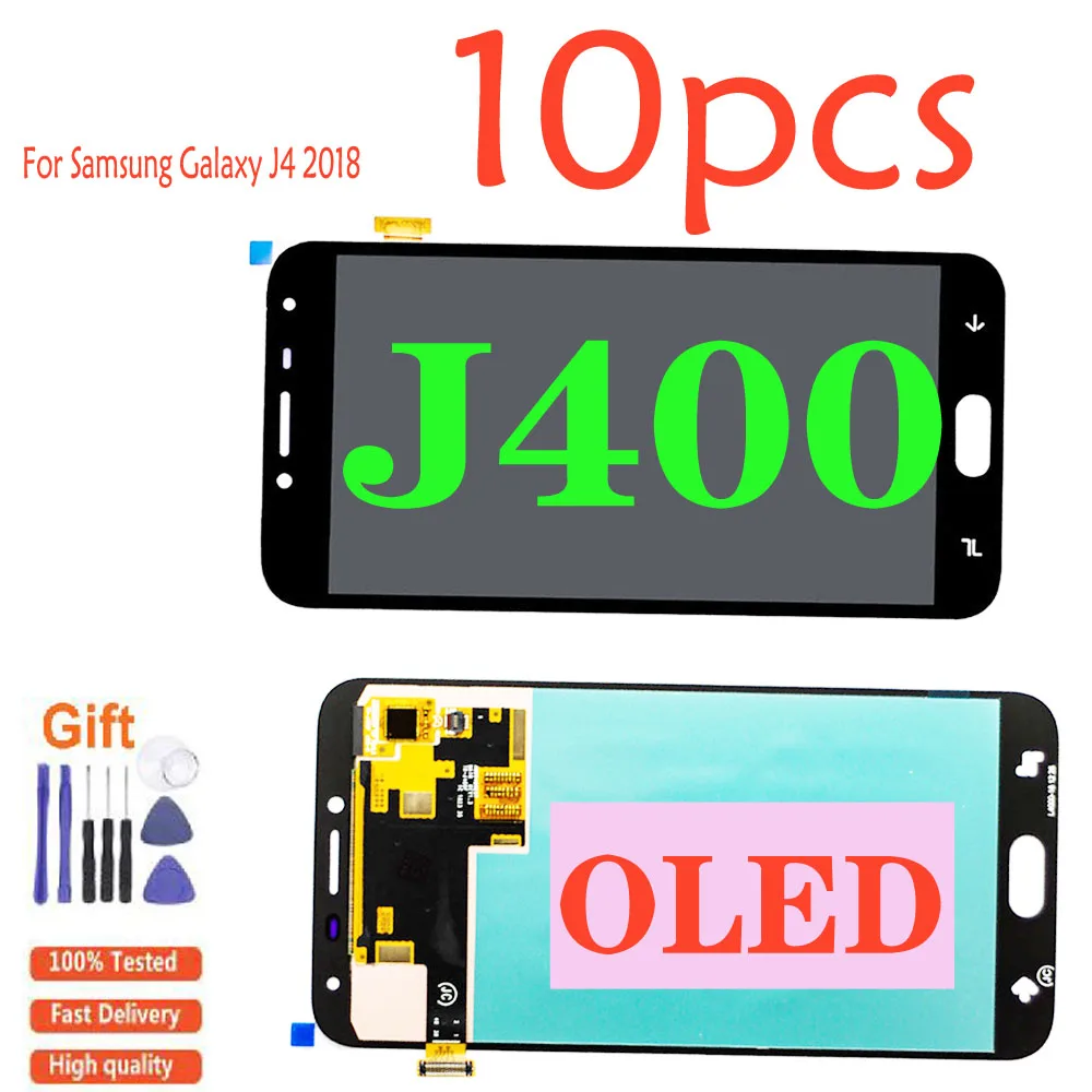 10 шт. AMOLED LCD для SAMSUNG Galaxy J4 J400 J400F J400F/DS J400G/DS SM ЖК дисплей в сборе с сенсорным экраном
